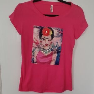 Pink Graphic Women’s Top